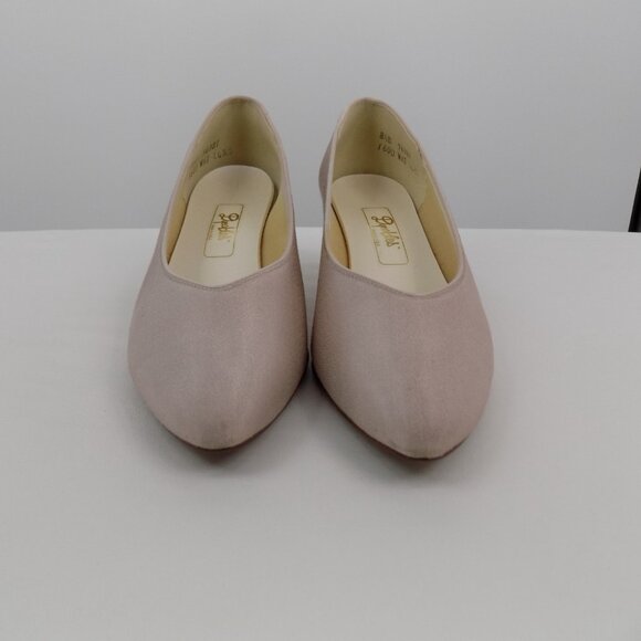 Dyeables Pink Women Shoes Size 8.5B Slip On Kitten Heels Pointed Toe Pumps - Picture 3 of 12